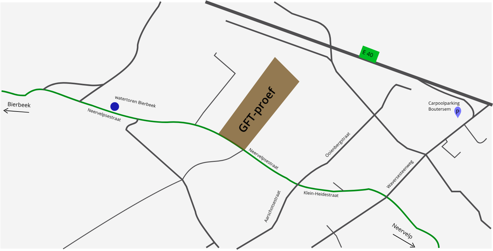 Kaartje locatie GFT-proef
